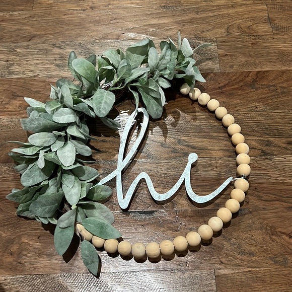 Other - “Hi” Door Wreath- Super cute!